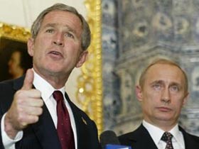 Джорж Буш и Владимир Путин. Фото с сайта moscow.usembassy.gov (с)