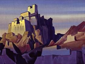 Николай Рерих. Замок в Ладаке (1933). Изображение с сайта roerich.ru