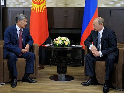 Путин и Атамбаев 