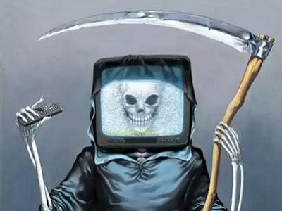 Телевизор и смерть. Источник - http://seodemotivators.ru/