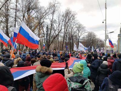 Марш памяти Бориса Немцова в Москве 28 февраля. Фото: Анна К / Кпспаров.Ru