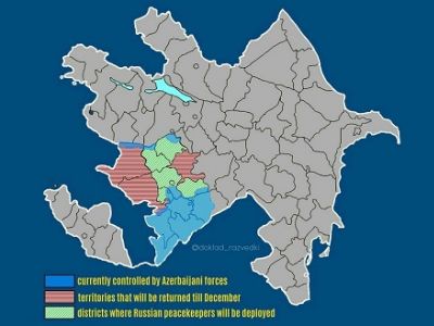 Территории Азербайджана и Республики Арцах (Нагорный Карабах) на 10.11.2020: t.me/bagramyan26