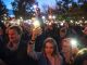 Флешмоб с фонариками участников акции в защиту сквера в Екатернбурге. Фото: Наталья Чернохат / URA.RU / ТАСС