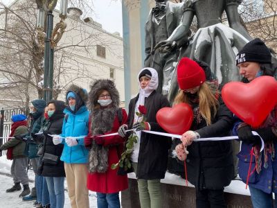 цепь солидарности в Москве Фото: МБХ